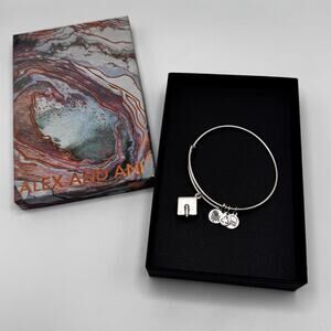 Alex and Ani Graduation Hat Silver Tone Bracelet